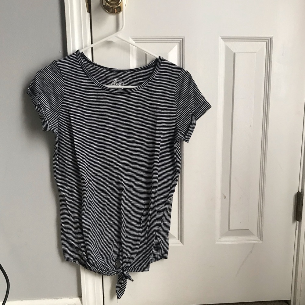 black and white striped shirt